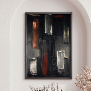 Soulages Poster, Abstract Poster, Modern Poster, Minimalist Print, Wall Decor Print