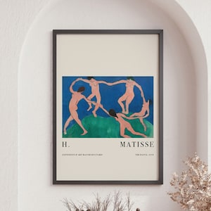 Henri Matisse Exhibition Poster, The Dance, Art Decor, Vintage Poster, Housewarming Gift Idea