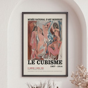 Picasso Vintage, Le Cubisme Poster, Museum of Modern Art, Home Decor, High Quality Print