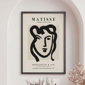 Matisse Woman Drawing, Wall Art, Poster minimalista, Regalo ideale, Soggiorno, Oggettistica per la casa, Matisse Gravures Recentes, Wall Art Affiche