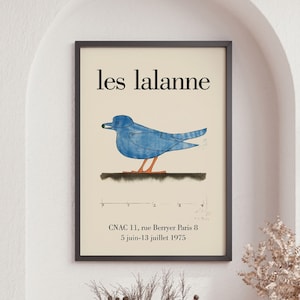 Lalanne Bird Poster, Les Lalanne Exhibition Poster Paris, Cnac Exhibit 1975, Mid Century Modern, Wall Art, Vintage Poster, Museum Poster