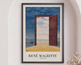 Rene Magritte Poster, L'embellie 1962, Rene Magritte Art Print, Surrealist Art Print,  Modern Art Gift Idea