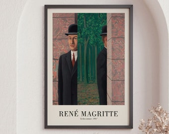 Rene Magritte Wall Art, Le lieu commun 1964, Modern Wall Art Prints, Unique Wall Art