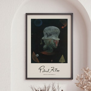 Klee Poster Print, Astrological Fantasy Portrait - 1924, Premium Posters, Klee Art Print, Museum of Modern Art, Exhibition Poster