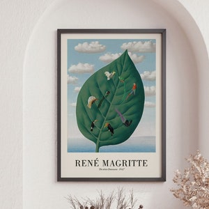 Rene Magritte Poster, Surrelist Art Print, Mid Century Wall Art, Modern Art Gift Idea, Wall Art Poster Print, Large Wall Art