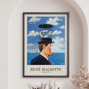 Rene Magritte Art Exhibition Poster, Abstract Poster, Vintage Art, Wall Decor
