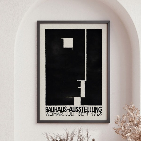 Bauhaus Premium Posters, Bauhaus Ausstellung Weimar 1923, Wall Art, Minimalist Poster, Ideal Gift, Vintage Art, Living Room, Home Decor