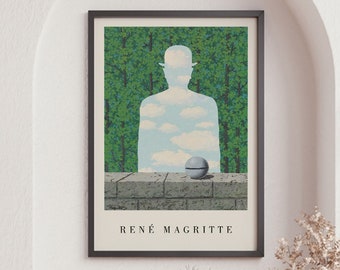Rene Magritte Art Print, Surrelist Art Print, Mid Century Modern Wall Art, Large Wall Art