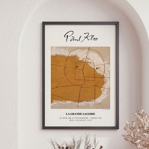 Paul Klee Poster, Premium Posters, Klee Art Print, Museum of Modern Art, Exhibition Poster, Wall Gallery, Wall Art, Living Room, Art Gifts