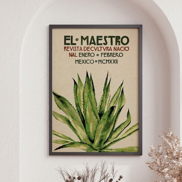 Mexican Posters, Floral Vintage Wall Art Decor, Mexican Decor, Latin American Artesania