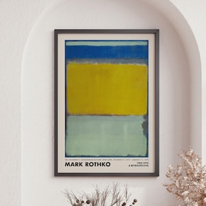 Rothko Wall Art, Mid Century Modern, Museum Wal Art, Wall Decor, High Quality Print, Large Sizes