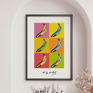 Andy Warhol Banana Velvet Underground Poster, Pop Art Poster, Home and Living, Retro Art, Vintage Poster