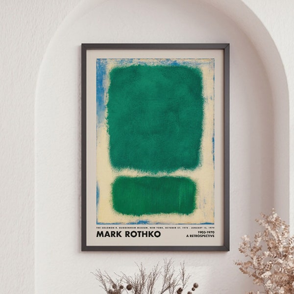 Mark Rothko Print, Mark Rothko Poster, Museum Wal Art, Office Decor, High Quality Print