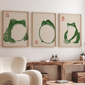 Japanese Set of 3 Frogs - Etsy