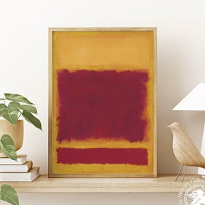 Orange, Red & Yellow by Mark Rothko, Mark Rothko Poster, Exhibition Poster, Museum Wall Art, Abstract Wall Print, Birthday Gift Idea