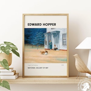 Edward Hopper Poster Print, Cape Code Evening, Hopper Print, Famous Painting, American Realism, Trendy Poster, Housewarming Gift