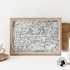 Paul Klee Wall Art, Garden of Passion (1913), Abstract Art, Mid Century Living Room Decor, Eclectic Gallery Art Fine Art Print, Gift Idea