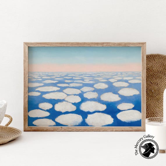 Georgia O'keeffe Print, Above the Clouds I, Landscape Wall Art, American Modernism Wall Decor, Housewarming Gift, Christmas Gift