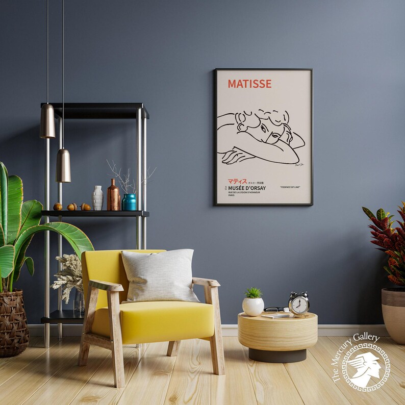 Impresión de Matisse "Mujer dormida", póster de arte francés imagen 9