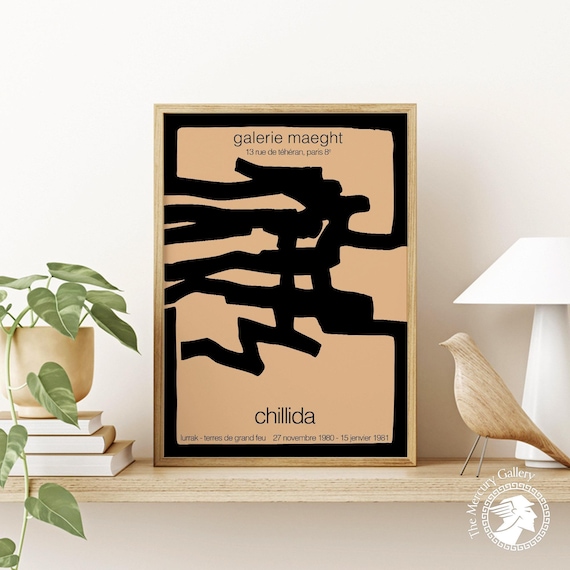 Chillida - Galerie Maeght Exhibition Poster: Abstract Modern Art Print