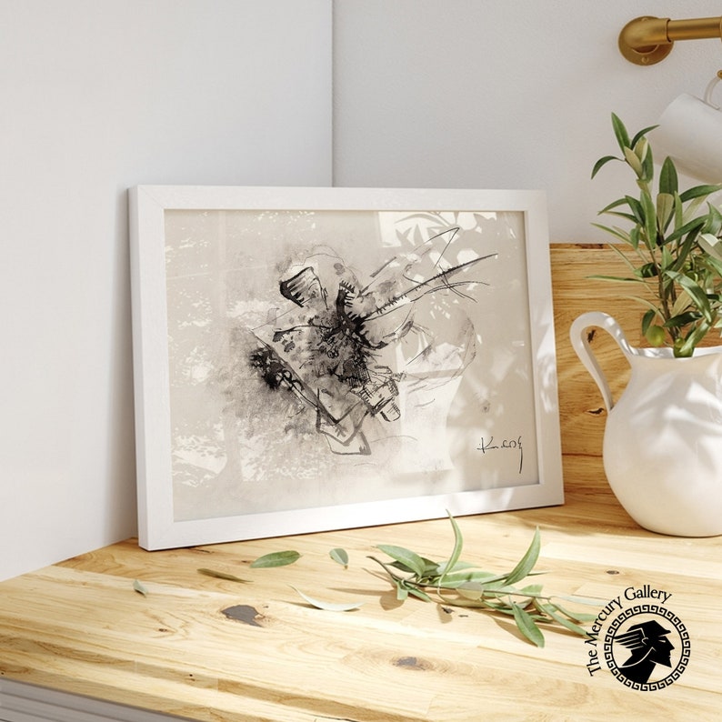 Kandinsky Poster Print, Untitled 916, Black and White Poster Print