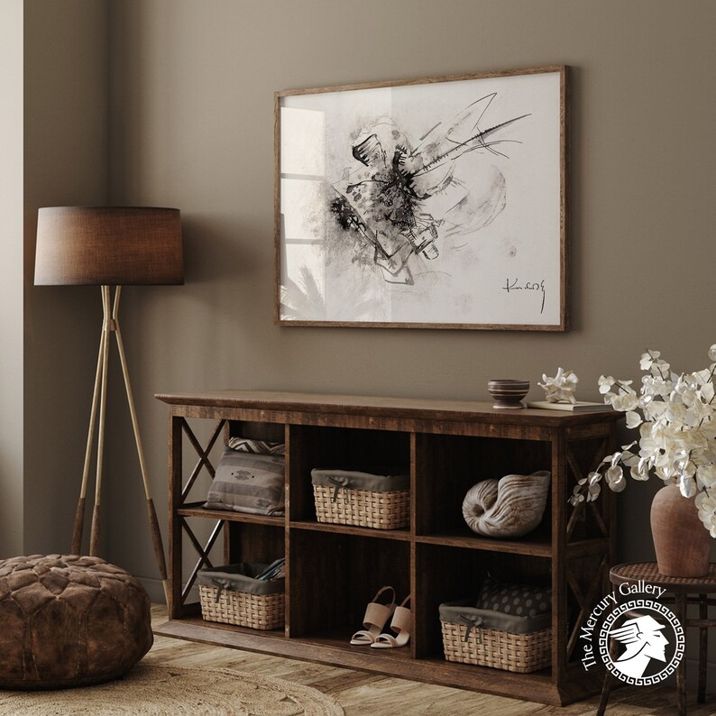 Kandinsky Poster Print, Untitled 916, Black and White Poster Print