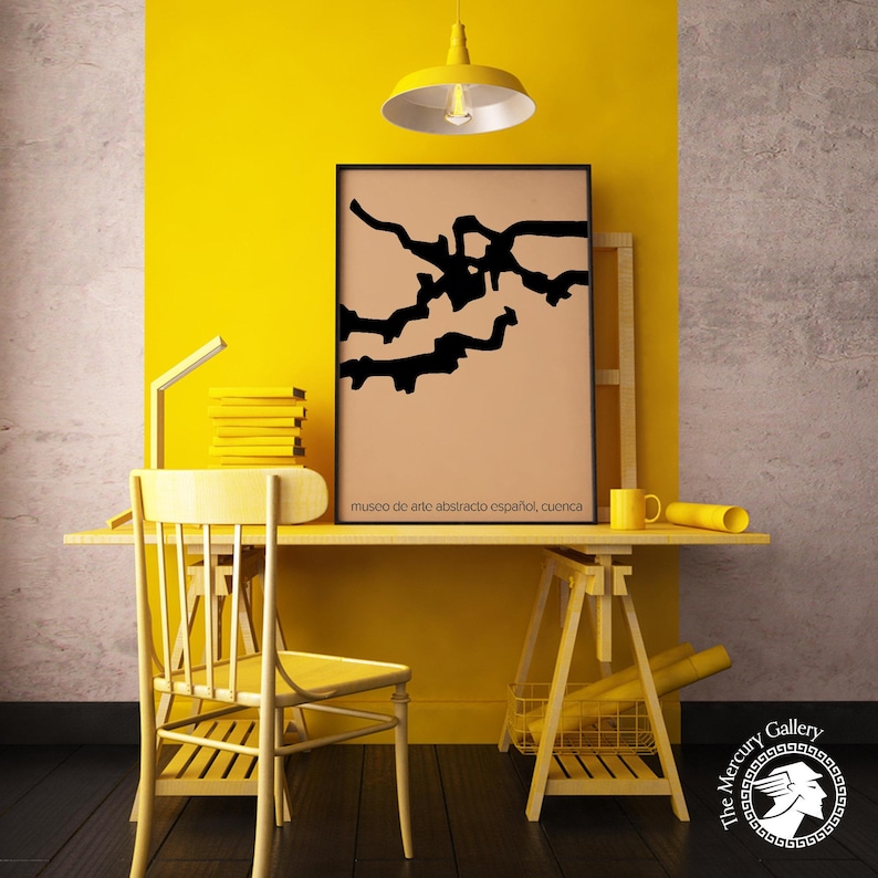 Chillida Abstrakcyjna grafika artystyczna: wystawa Museo de Arte Abstracto Español zdjęcie 3