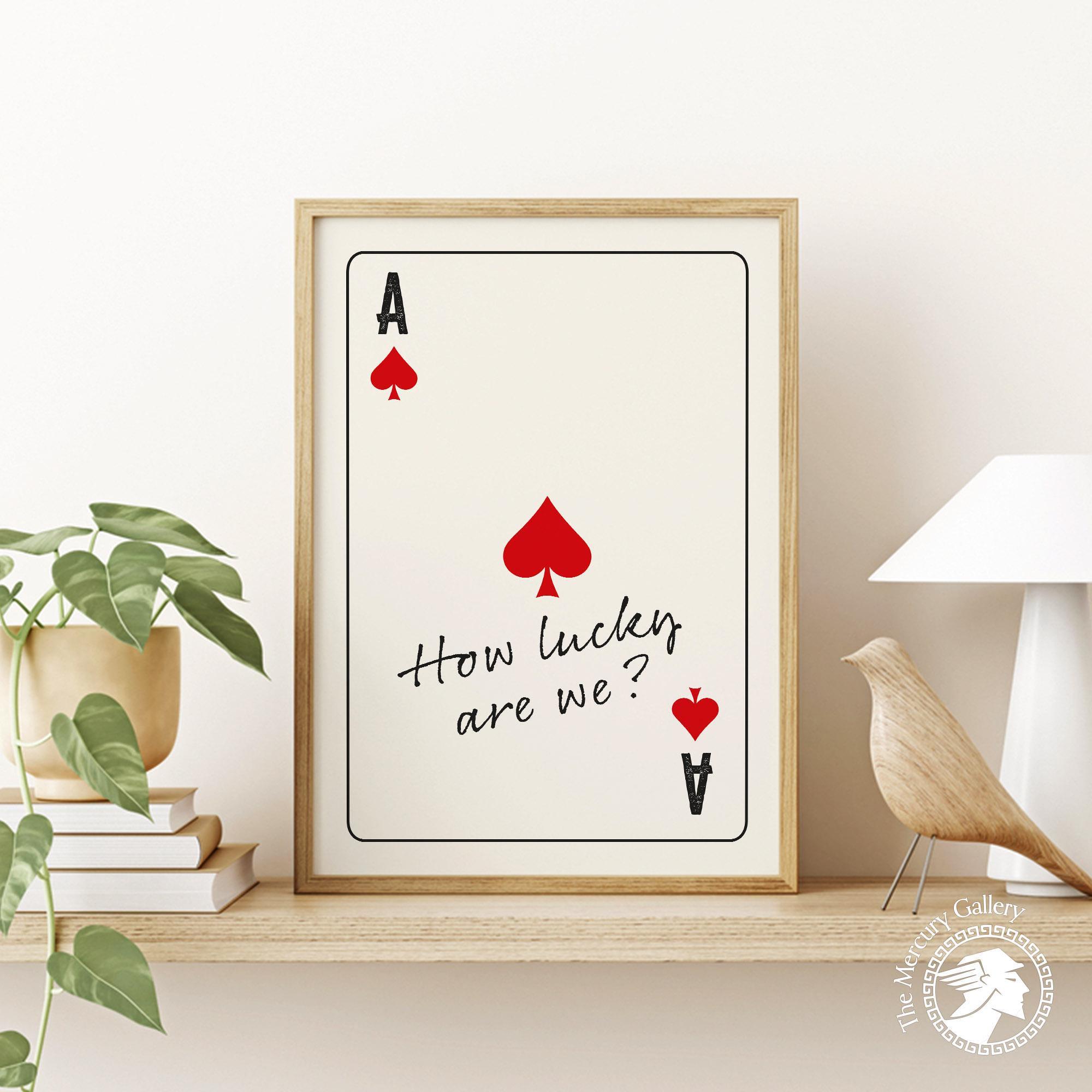 Short and Sweet + Art Card サイン入りアートカード付 Playing Card Quote Poster: Modern Couples Wall Art, APC-01 - Etsy