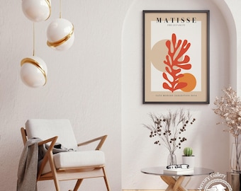 Matisse Inspired Cutout Art Print, Abstract Home Decor