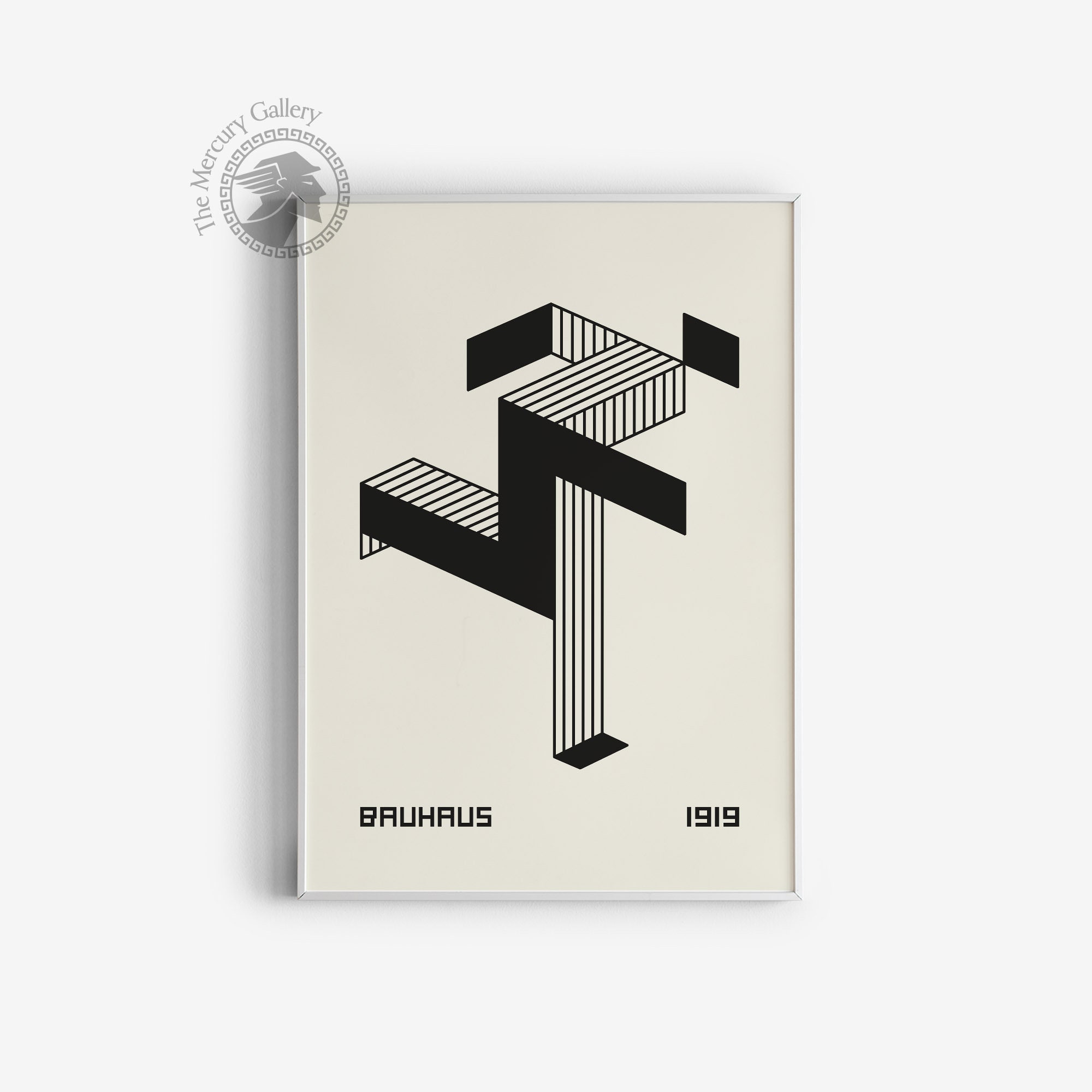 Bauhaus Running Man, Black Art Decor, Black Runnig Man