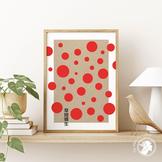 コレクション ISI PRESS vol.6 POSTER B2 IDE TATSUHIRO Yayoi Kusama Red Dots Poster – Bold Japanese Art Print - Etsy