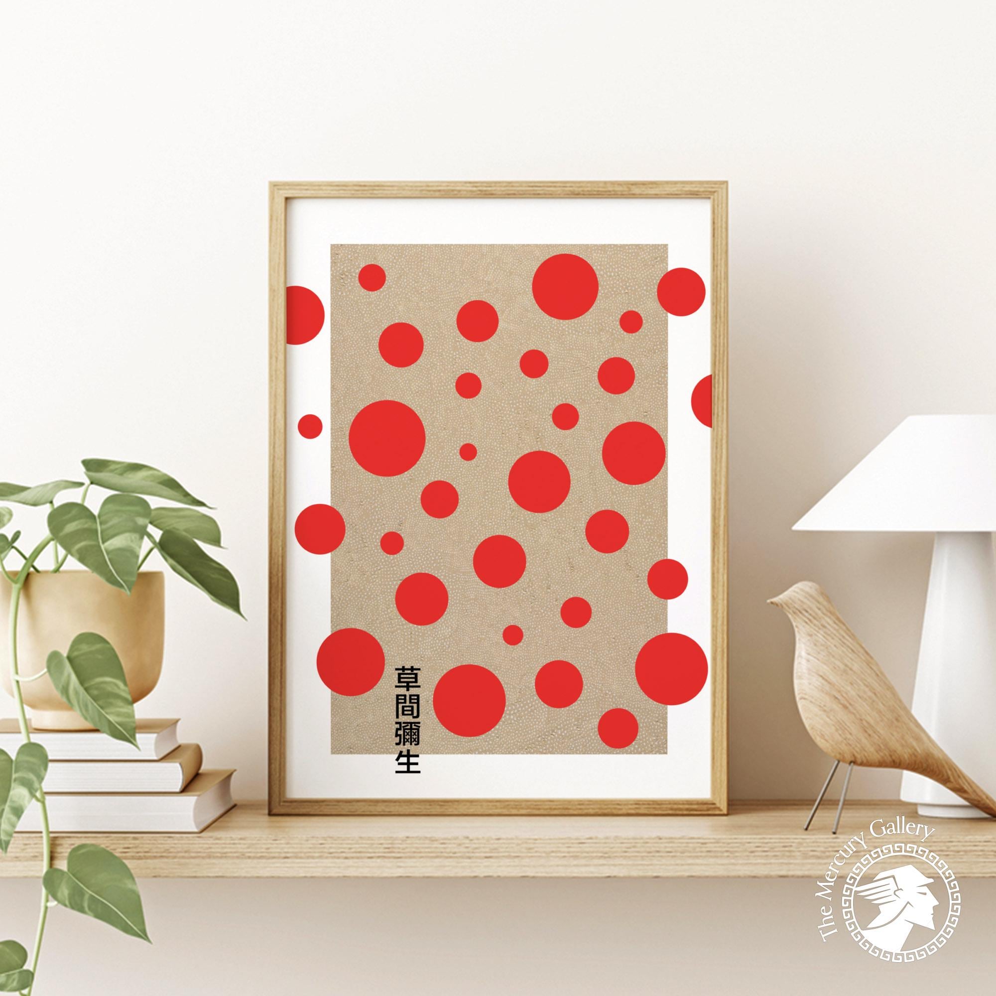 Yayoi Kusama Red Dots Poster – Bold Japanese Art Print - Etsy
