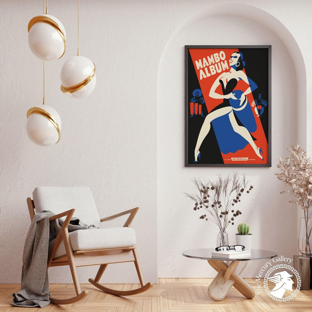 Art Deco Mambo Album Poster Print, Dance Wall Art - Etsy