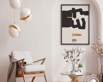 Eduardo Chillida Abstrakter Kunstdruck, Galerie Maeght Ausstellungsplakat