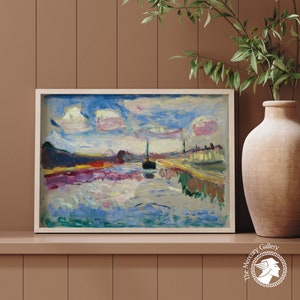 Henri Matisse Exhibition Poster, The Canal du Midi, Vintage Poster, Expressionist, Abstract, Wall Art Decor, Multiple Sizes, Gift Idea