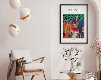 Matisse La Musique Print, Minimalist Home Decor