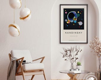 Kandinsky Several Circles Art Print, Modern Wall Gallery Poster