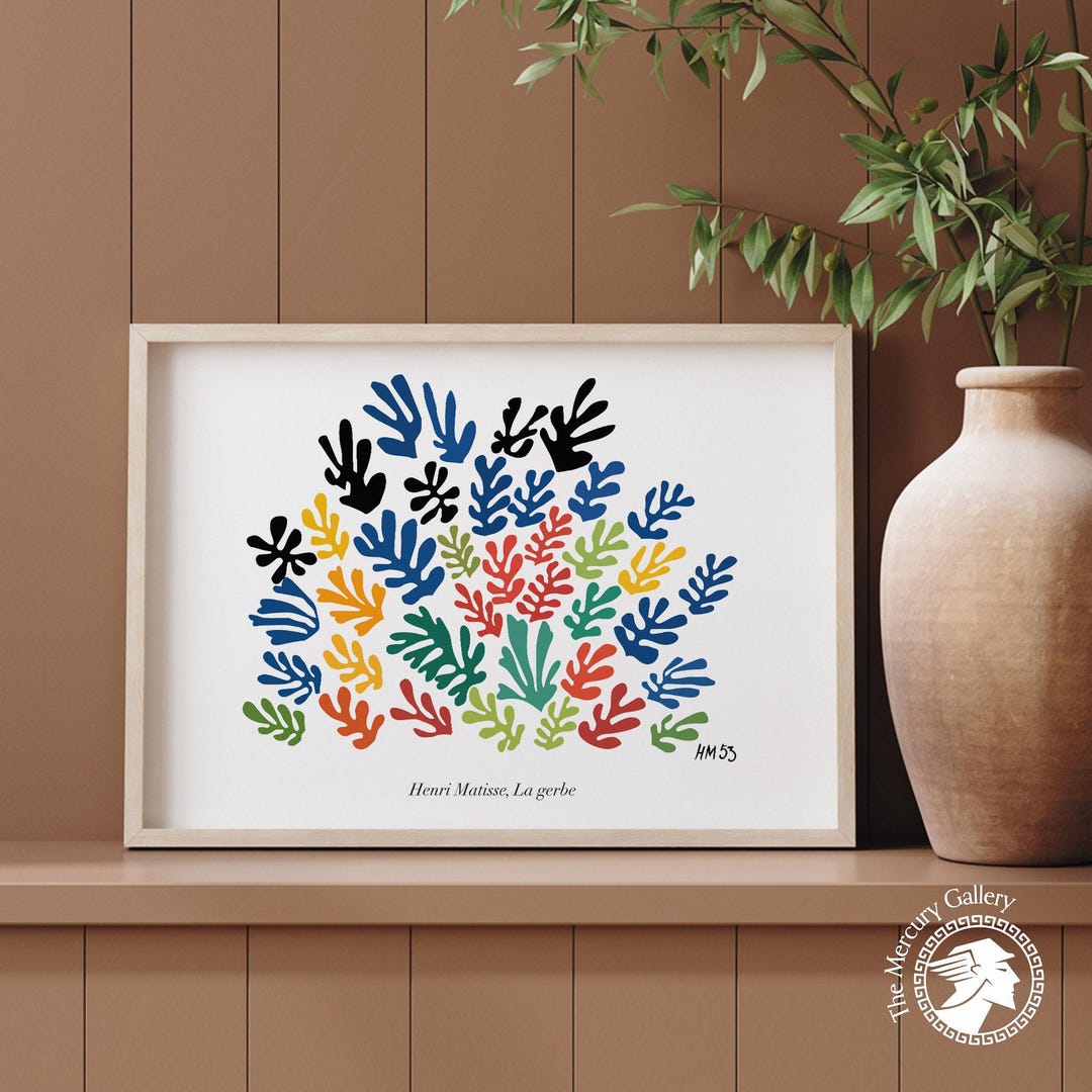 Henri Matisse Premium Posters, La Gerbe, Colorful Leaf, Tate