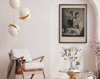 Picasso Le Repas Frugal Print, Surrealist Wall Art