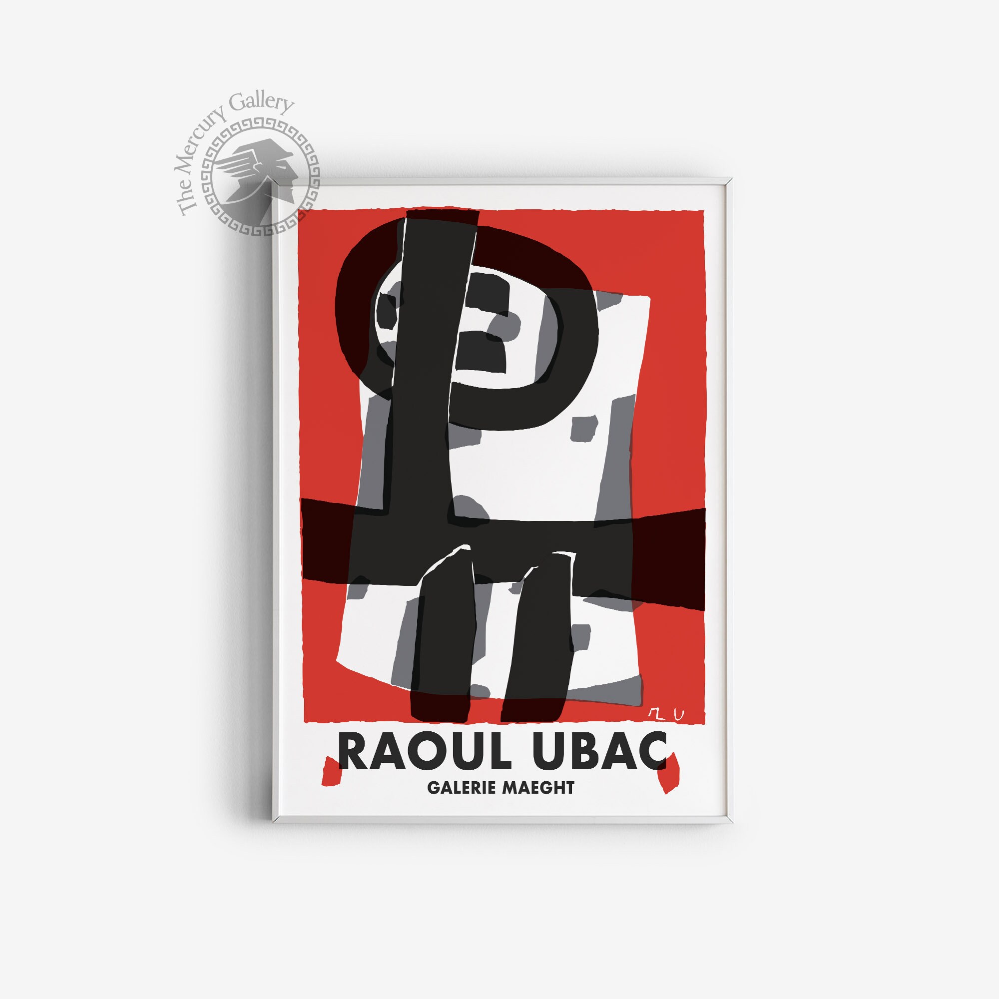 Gallery Maeght Exhibition Poster, Raoul Ubac Art Print Gallery Maeght Exhibition Poster, Raoul Ubac Art Print