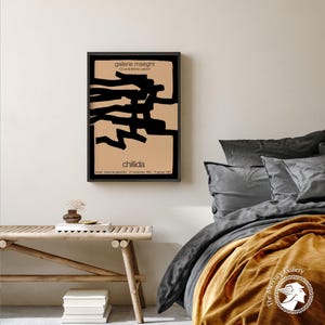 Chillida - Galerie Maeght Exhibition Poster: Abstract Modern Art Print image 4