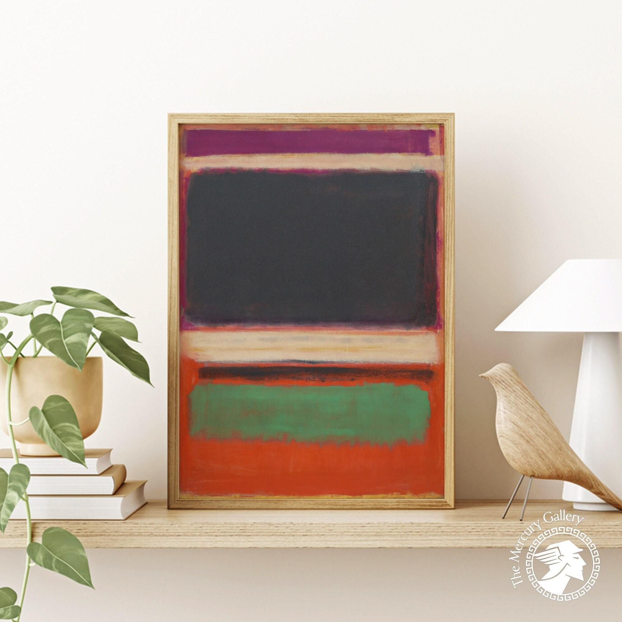 Mark Rothko Art Print: Abstract Museum Exhibition Wall Decor - Etsy