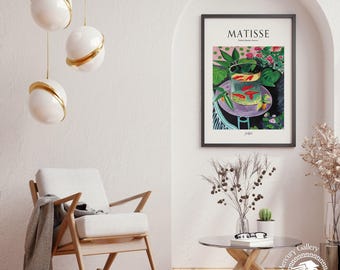 Henri Matisse 'Goldfish' Exhibition Poster, Vintage Art Print