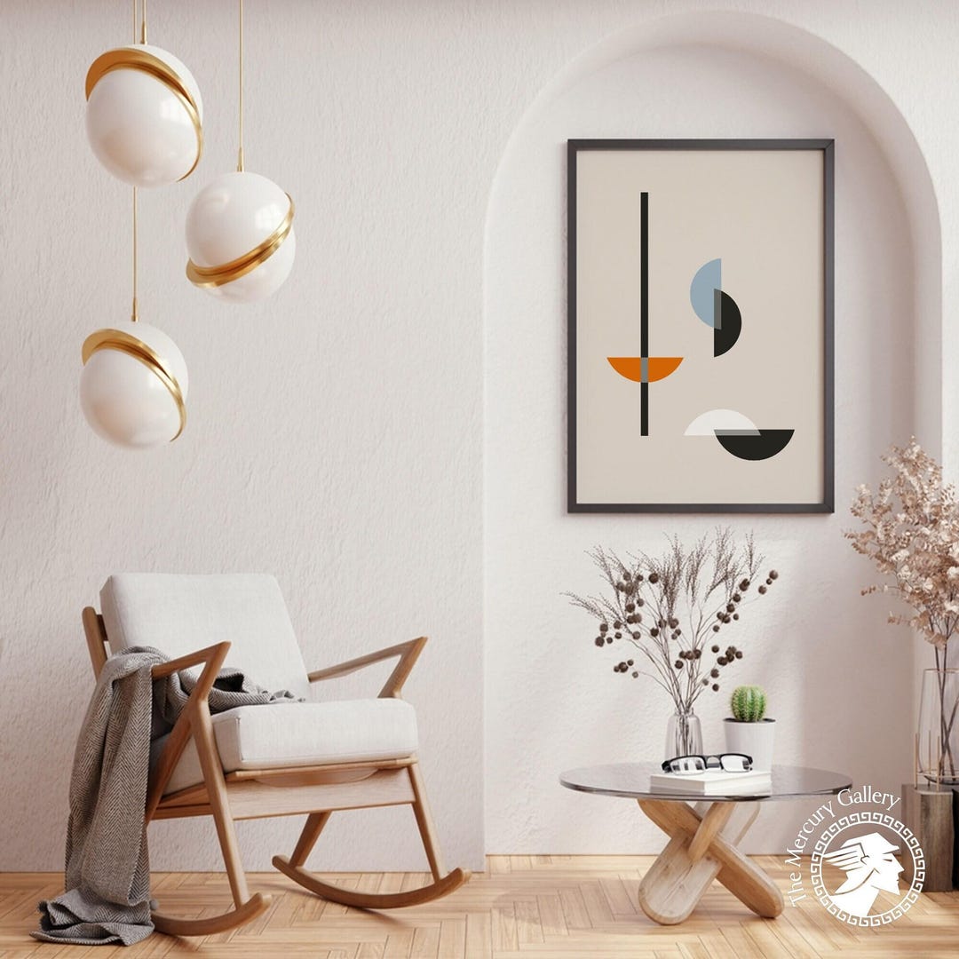 Bauhaus Exhibition 1923 Poster, Minimalist Geometric Wall Art - Etsy