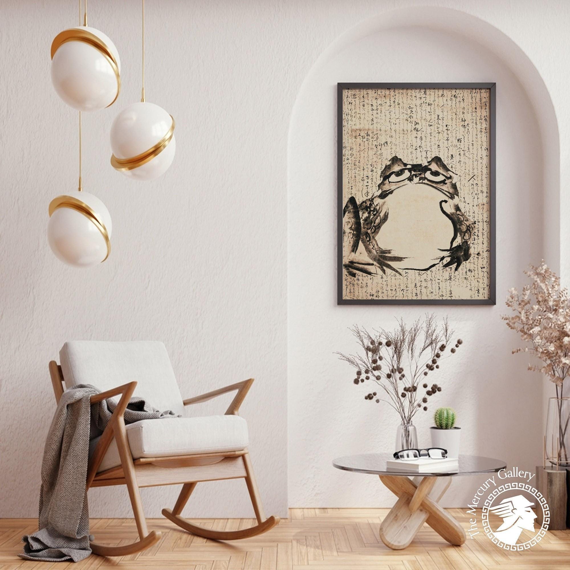 Japanese Frog and Mouse Print, Getsuju Japan Poster - Etsy