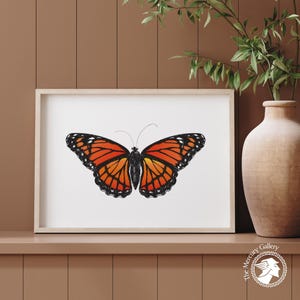 Butterfly Art Prints, Butterfly Decor, Rustic Butterfly Art