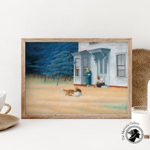 Edward Hopper Cape Code Evening (1939), Edward Hopper Exhibition Print, Hopper Wall Decor, Mid Century Modern, Gift Idea