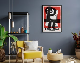 UBAC アートポスター GALERIE MAEGHT Gallery Maeght Exhibition Poster, Raoul Ubac Art Print