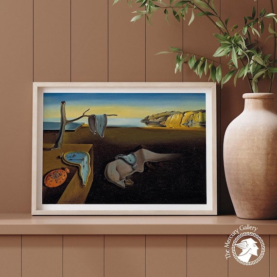 Dali, The Persistence of Memory-1931, Premium Posters, Dali Art Print, Museum of Modern Art, Exhibition Poster, Fine Reproduction, Wall Art