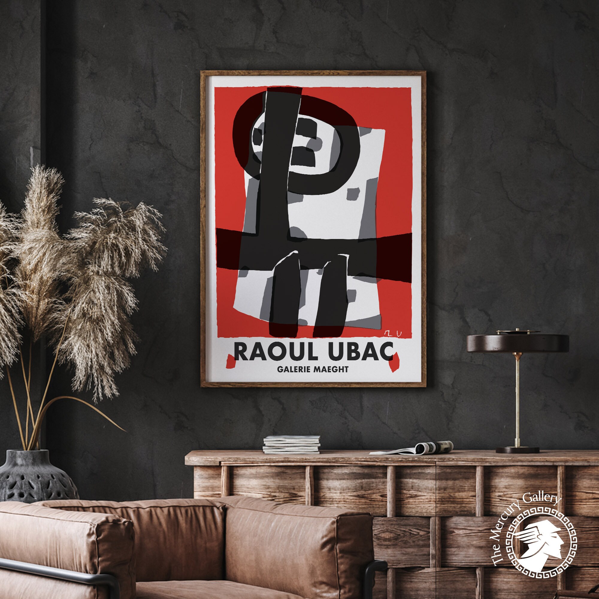 UBAC アートポスター GALERIE MAEGHT Gallery Maeght Exhibition Poster, Raoul Ubac Art Print